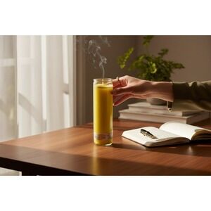 Stella Jar Candle Unisex 6oz Yellow Brand New Tall Glass Prayer Candle